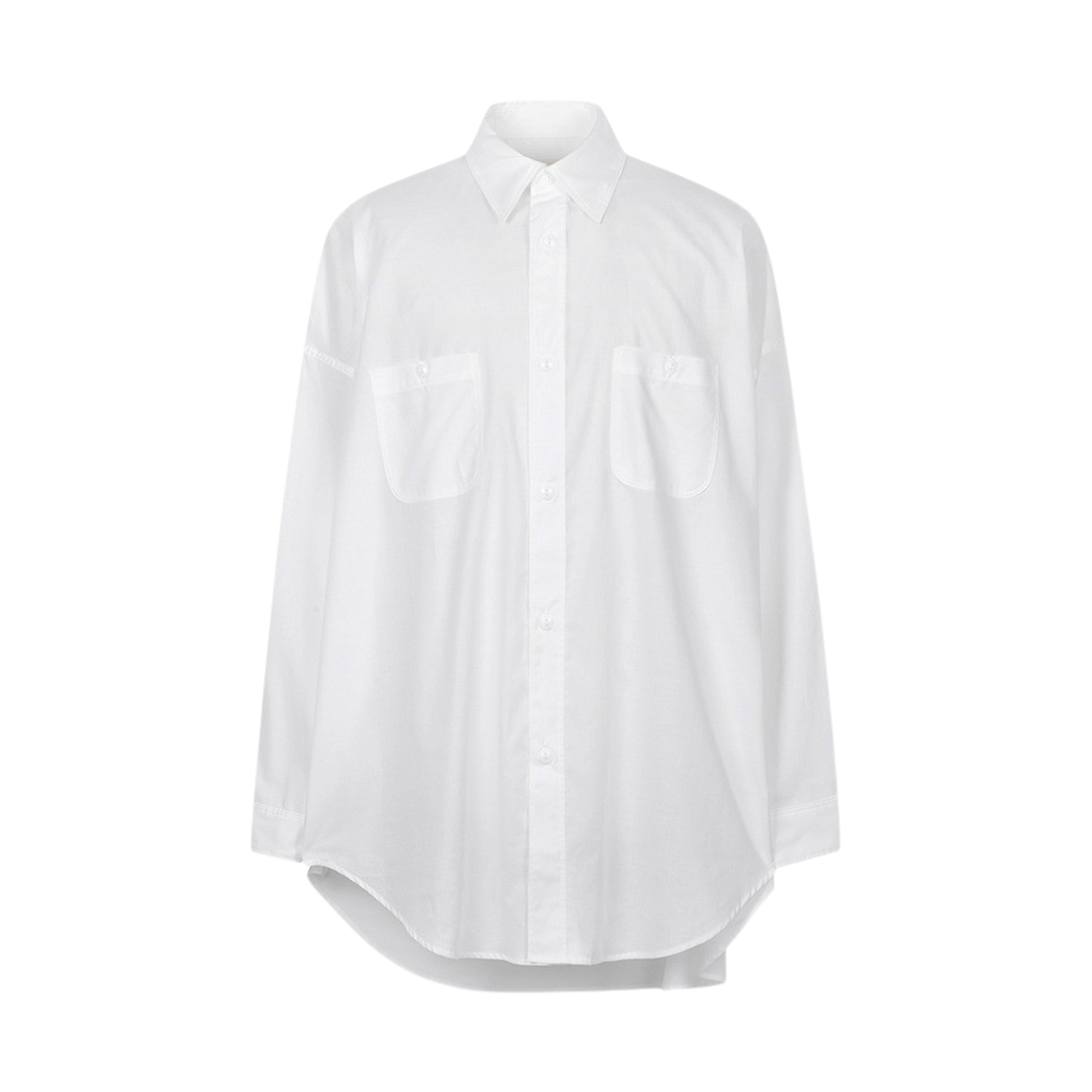 KM4BSHLMW13WT Markaware Tent Long Shirt White