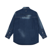 Wooyoungmi Embossing Back Logo Denim Shirt Blue - 22SS