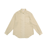 STU Comfortable Check Shirt Beige