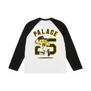 Palace Hanshin Tigers Raglan Long Sleeve T-Shirt Black White - 25SS