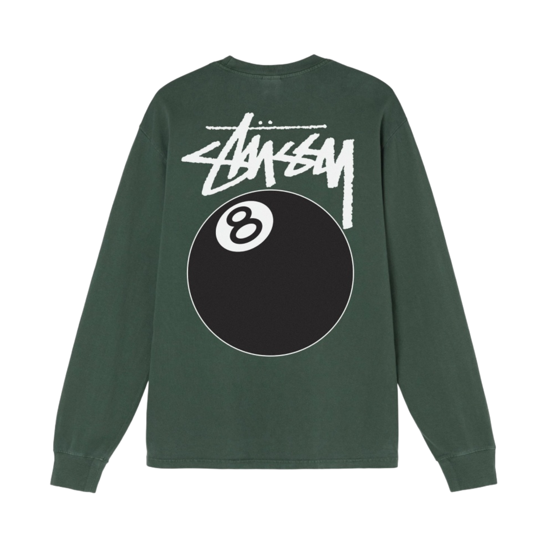 스투시 8볼 피그먼트 다이드 롱슬리브 티셔츠 파인(Stussy 8 Ball Pigment Dyed LS T-Shirt) - 1