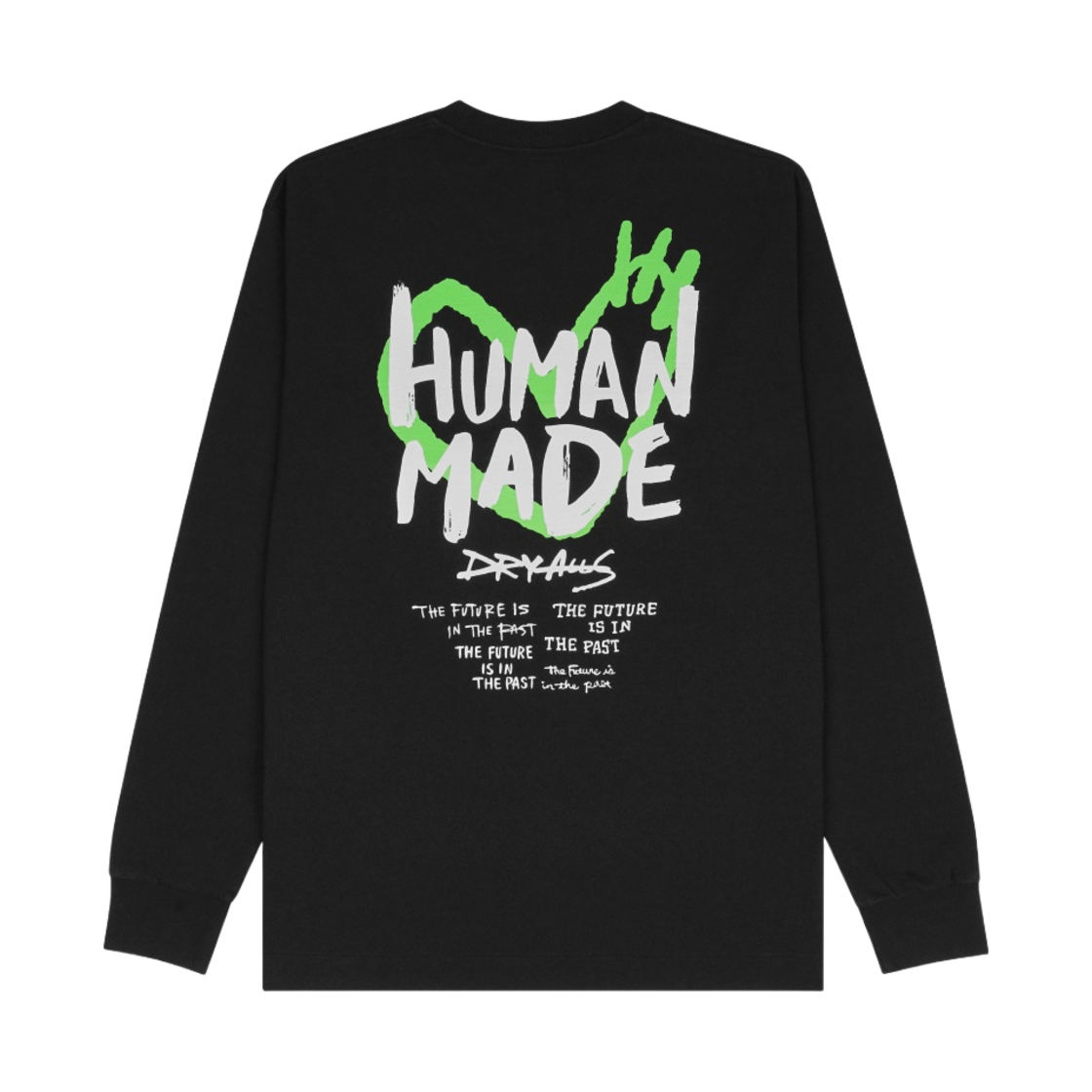 휴먼 메이드 그래픽 롱슬리브 티셔츠 블랙