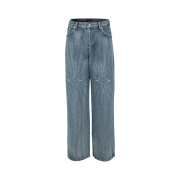 Thug Club Chain Stitch Denim Pants Blue