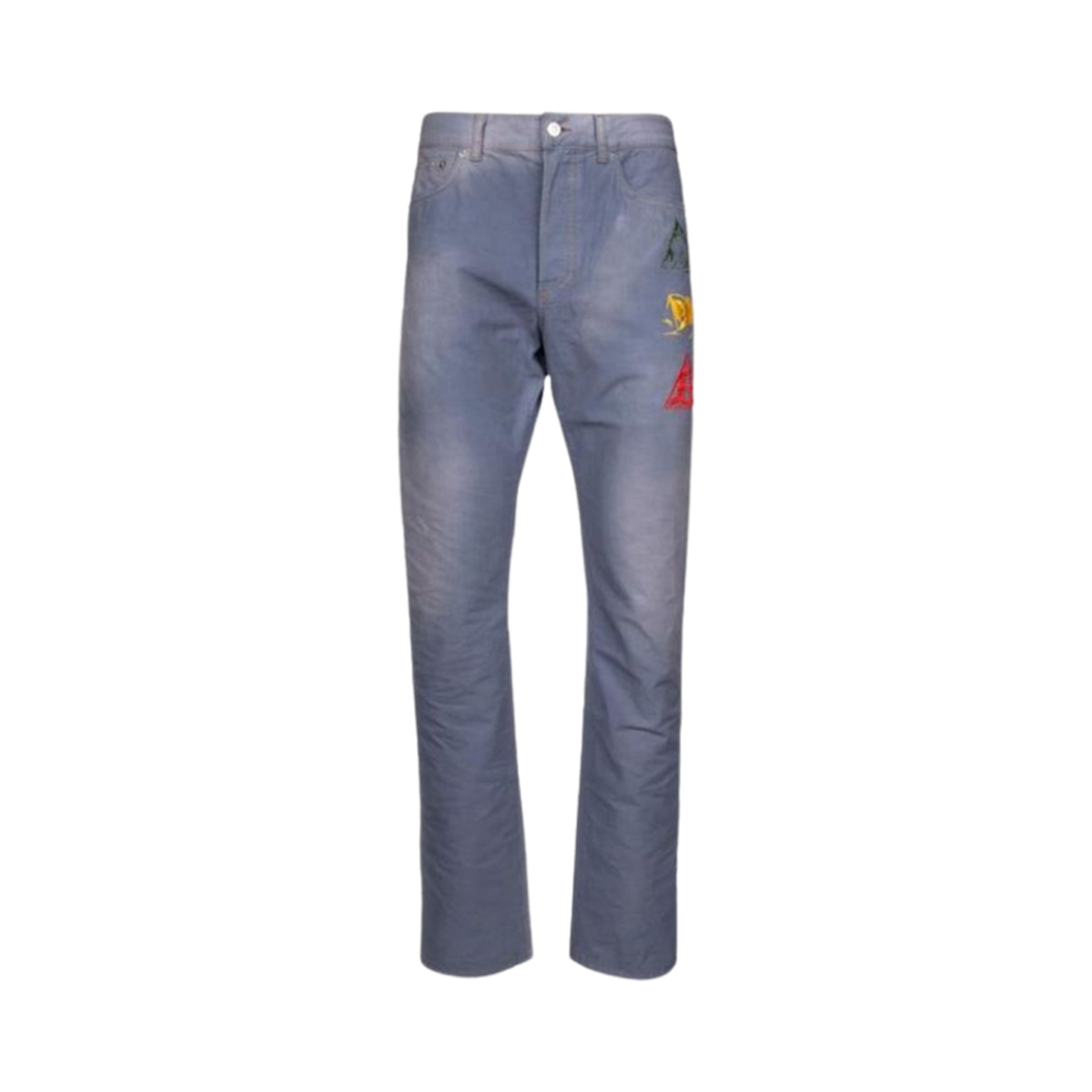 313D004E324X-589 Dior Denim Regular-Fit with Embroidered Jeans Blue