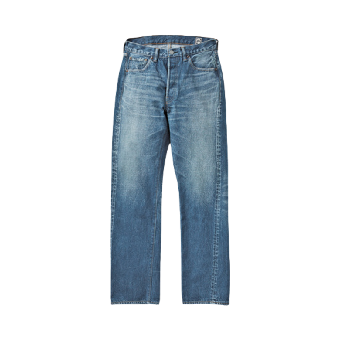 풀카운트 1102 Fade 스트레이트 데님 인디고 블루(Fullcount 1102 Fade Straight Denim Indigo Blue)