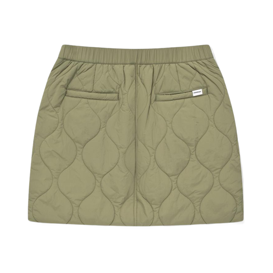 (W) 커버낫 퀼팅 미니 스커트 올리브((W) Covernat Quilting Mini Skirt Olive) - 2