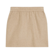 (W) Max Mara Onagro Wool Skirt Hazelnut Brown