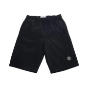 (Kids) Stone Island B100002 Nylon Shorts Black - 25SS