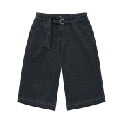 noun Belted Bermuda Denim Pants Black