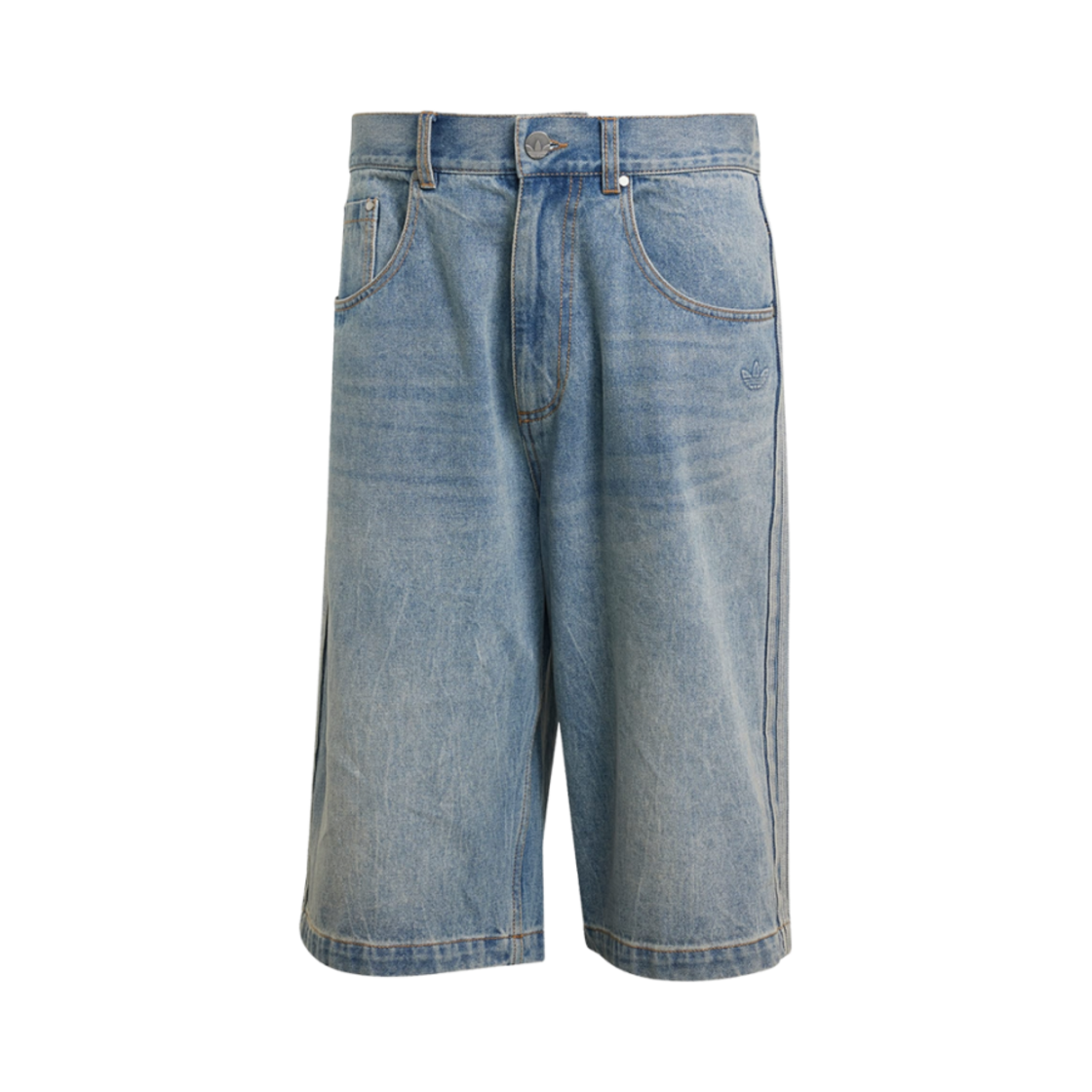JY6290 Adidas Adilenium Season 3 Denim Shorts Indigo Denim - US Sizing