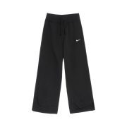 (W) Nike NSW Phoenix Fleece High Waisted Wide Leg Sweatpants Black - Asia