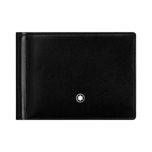 Montblanc Meisterstuck 6cc Money Clip Wallet Black