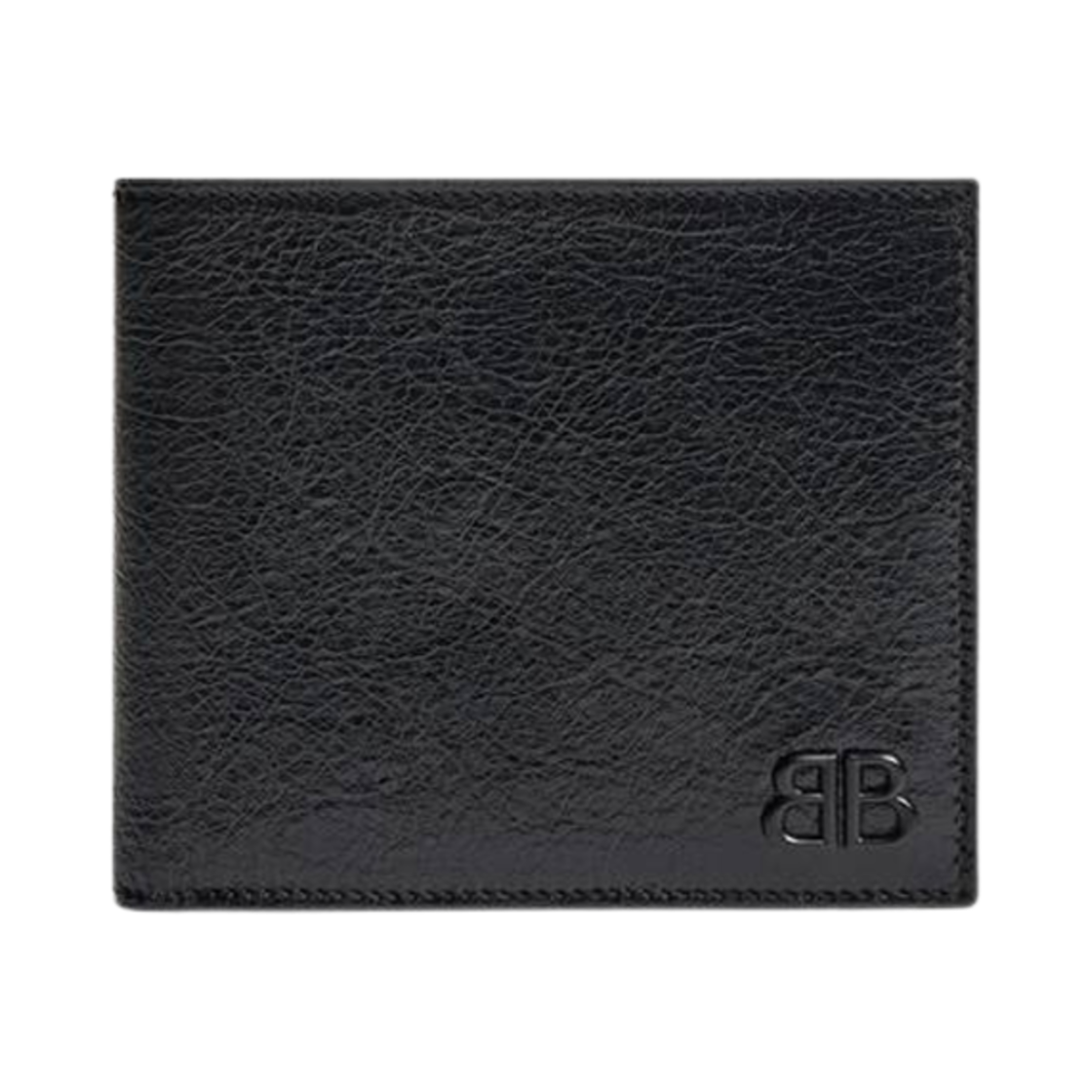 7665692AAS81000 Balenciaga Monaco Square Folded Wallet Black