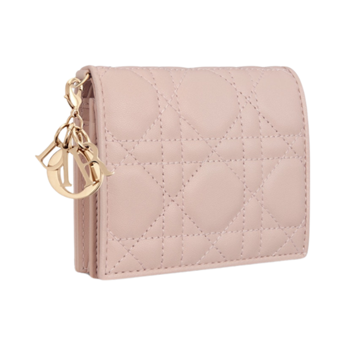 S0178ONMJ-M973 Dior Mini Lady Gardenia Wallet Powder Pink - #2