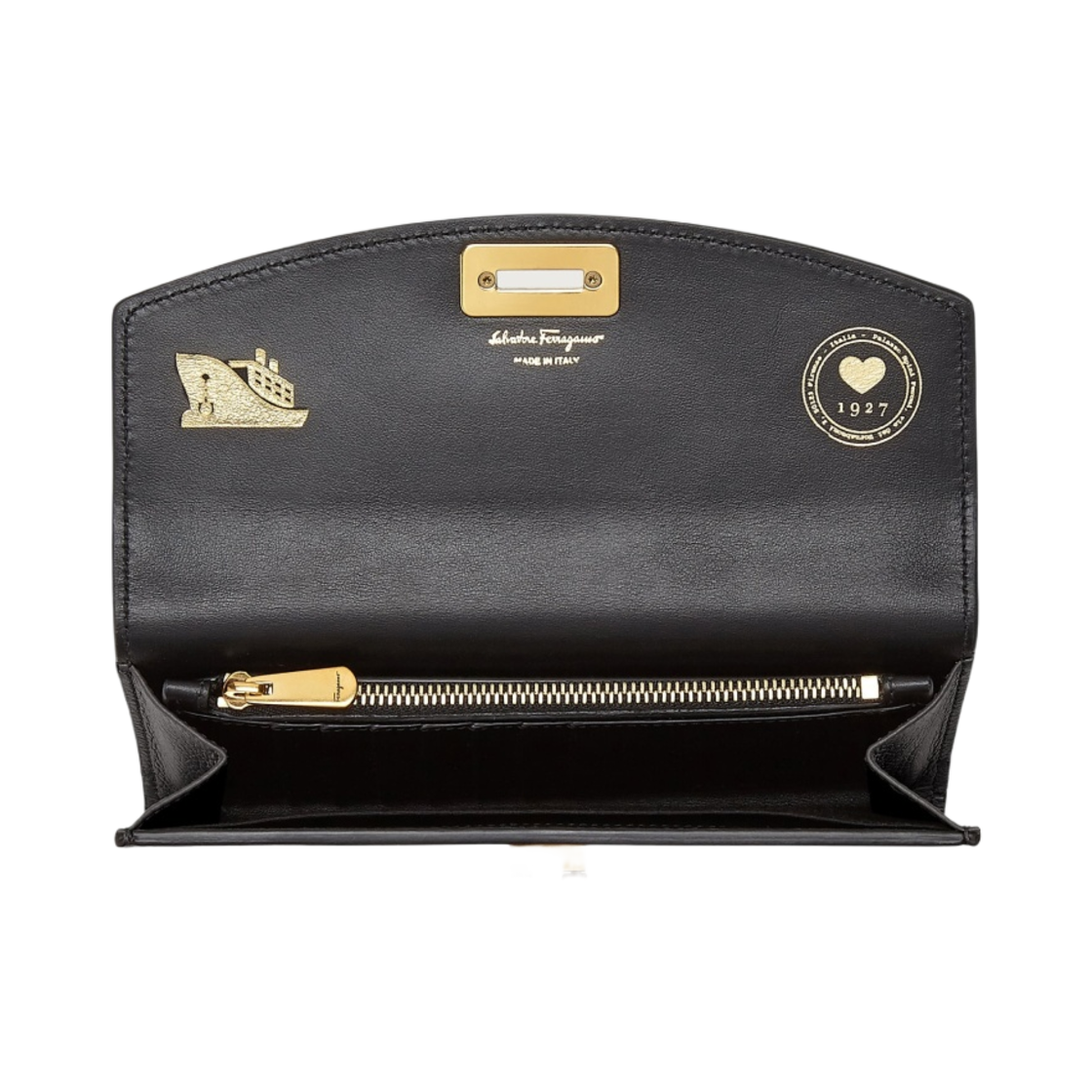 페라가모 간치니 장지갑 블랙(Ferragamo Gancini Continental Wallet Black) - 2