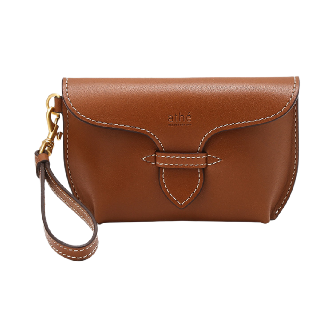 아떼바네사브루노 알렉산드라 레더 아코디언 카드지갑 브라운