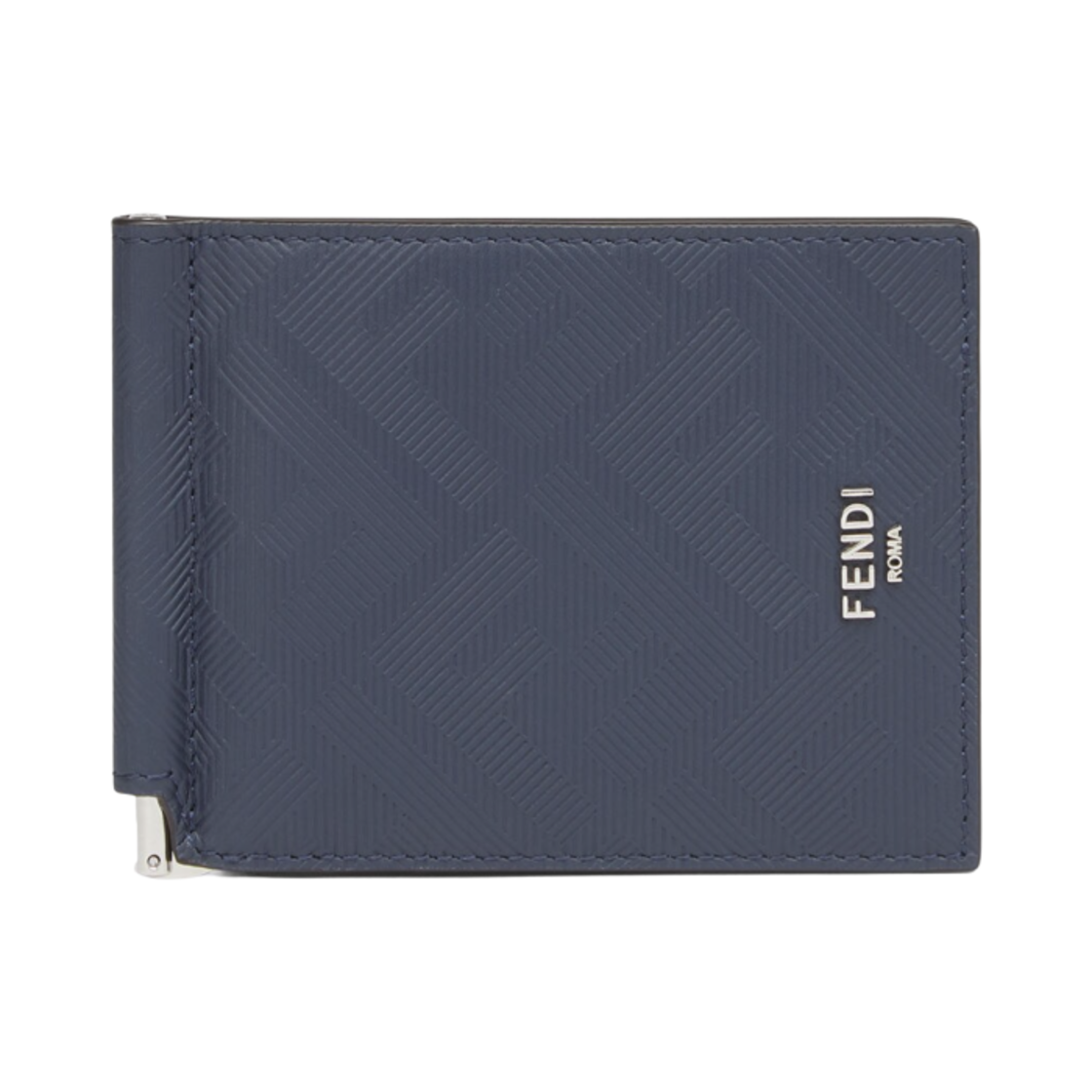 펜디 FF 머니 클립 카드 홀더 블루(Fendi FF Money Clip Card Holder Blue) - 1