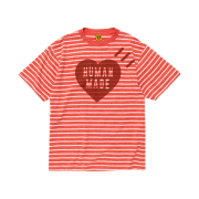 Human Made Striped Heart T-Shirt Pink