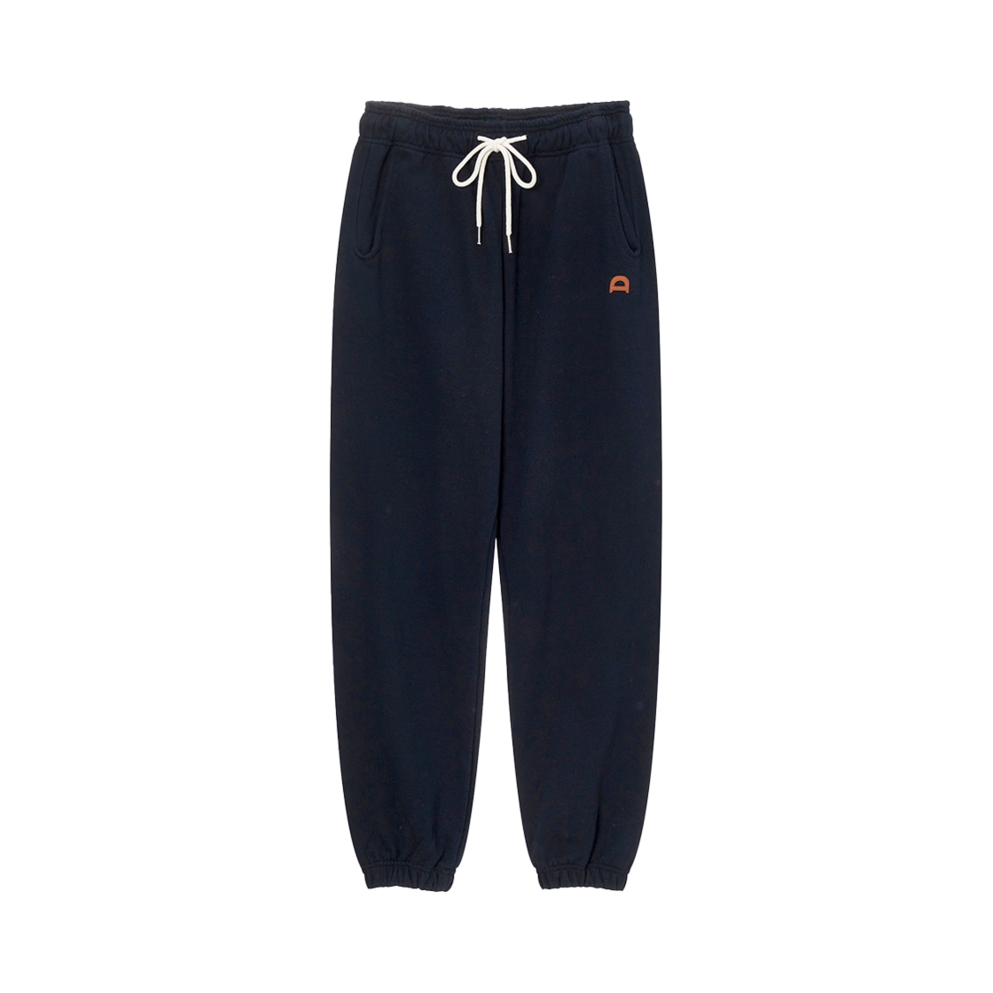 던스트 유니섹스 레더 로고 스웨트 팬츠 프렌치 네이비(Dunst Unisex Leather Logo Sweat Pants French Navy)