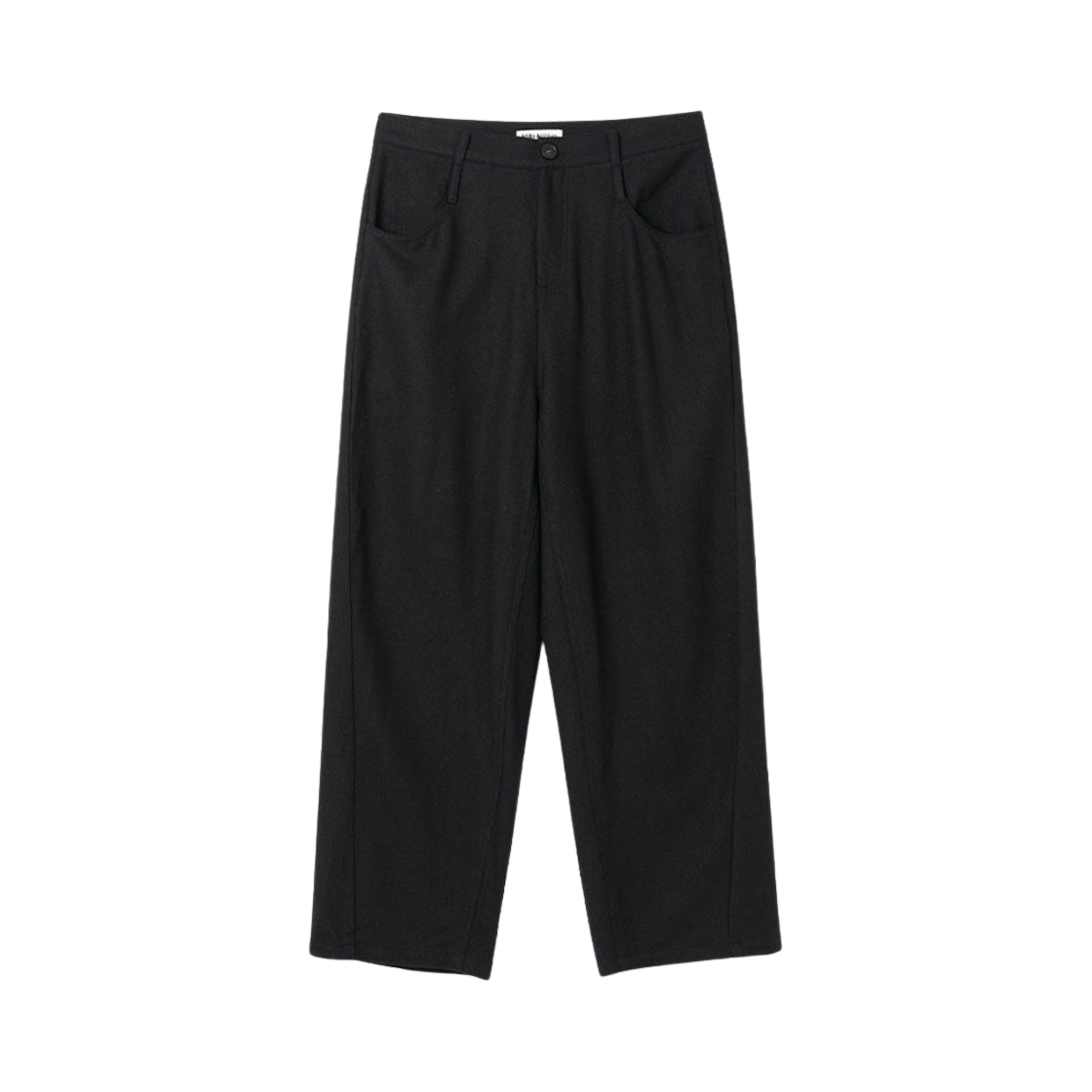 밀로 아카이브 리플렉트 커브드 울 팬츠 블랙(Millo Archive Reflect Curved Wool Pants Black) - 1