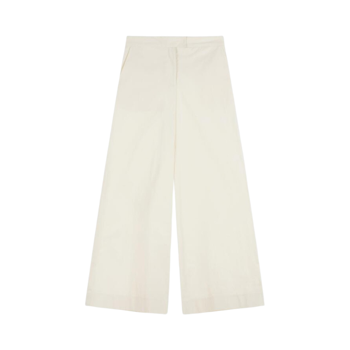 (W) 다이닛 스트라이프 와이드 레그 트라우저 아이보리((W) Deinet Stripe Wide Leg Trouser in Ivory)