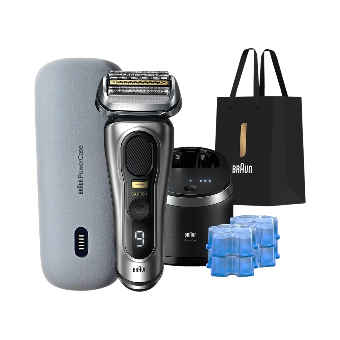 브라운 시리즈9 프로 플러스 9567cc 실버 + 파워케이스 + 세정액 4입 + 신세계상품권 만원