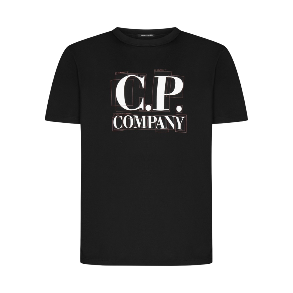 C.P. 컴퍼니 30/1 저지 라지 그래픽 로고 티셔츠 블랙 - 23SS(C.P. Company 30/1 Jersey Large Graphic Logo T-Shirt Black - 23SS) - 1