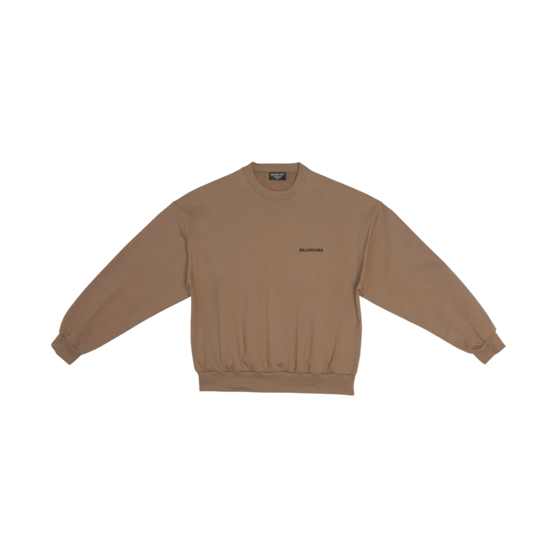 발렌시아가 레귤러 핏 스웨트셔츠 베이지(Balenciaga Regular Fit Sweatshirt Beige) - 1