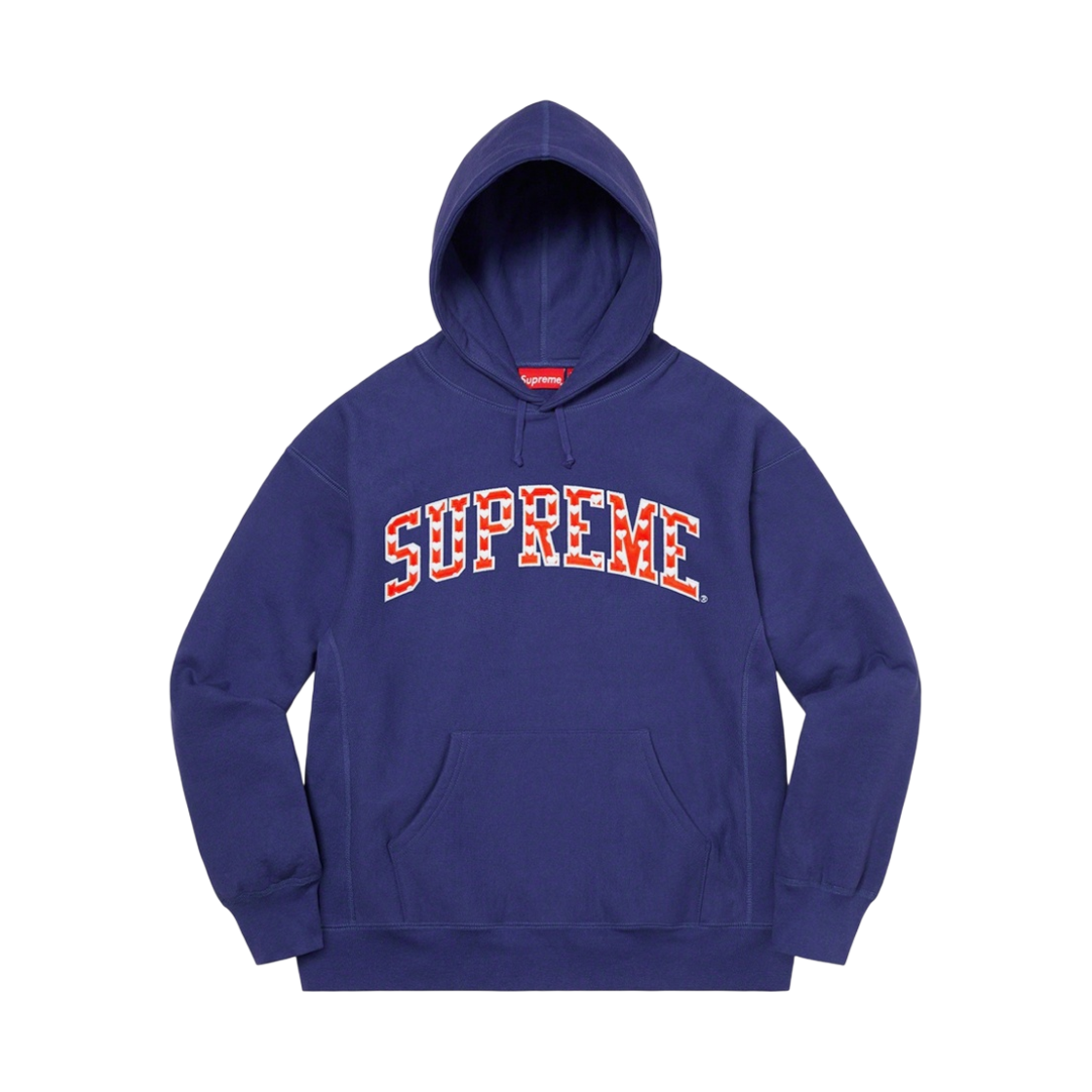 슈프림 하트 아크 후드 스웨트셔츠 워시드 네이비 - 21SS