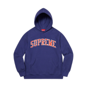 Supreme Hearts Arc Hooded Sweatshirt Washed Navy - 21SS