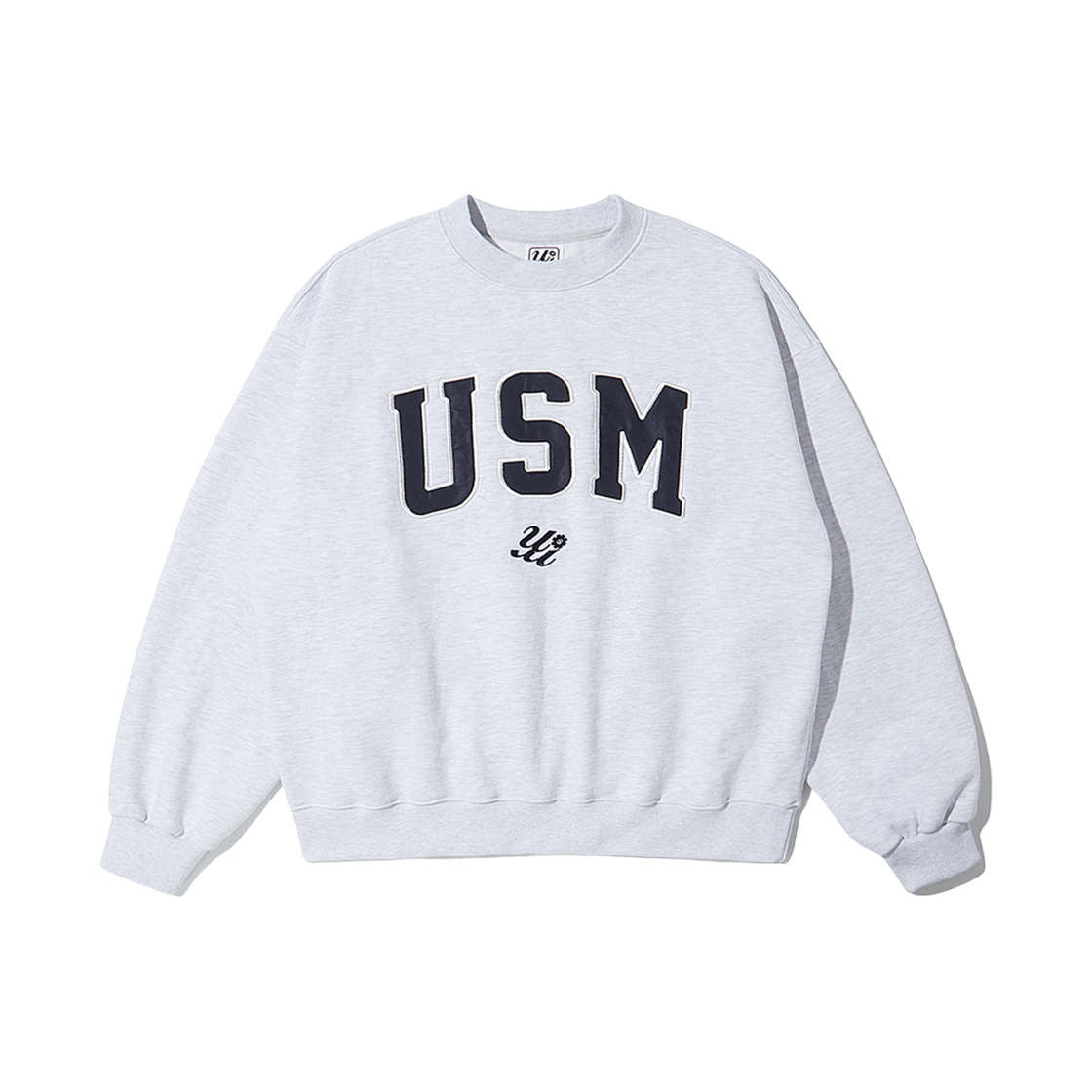 USMSW02 Unsteady Market Initial SweatShirts Light Grey