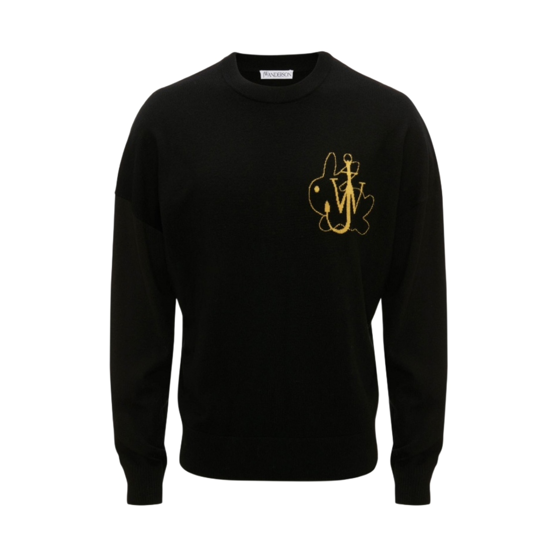 KW0940YN0008999 JW Anderson JWA Bunny Crewneck Sweater Black