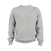 Harley of Scotland Wool Crewneck Sweater Machair