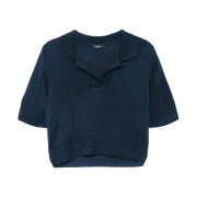 GOEN.J Breeze Polo Knit Top