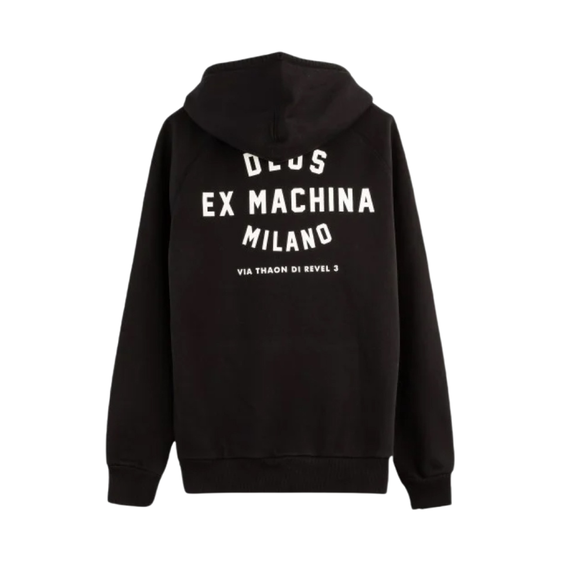 데우스 엑스 마키나 밀라노 어드레스 후드 블랙(Deus Ex Machina Milano Address Hoodie Black)