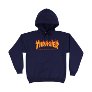 Thrasher Flame Hood Navy