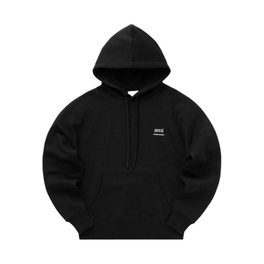 AMI Boxy Fit Alexandre Mattiussi Hoodie Black