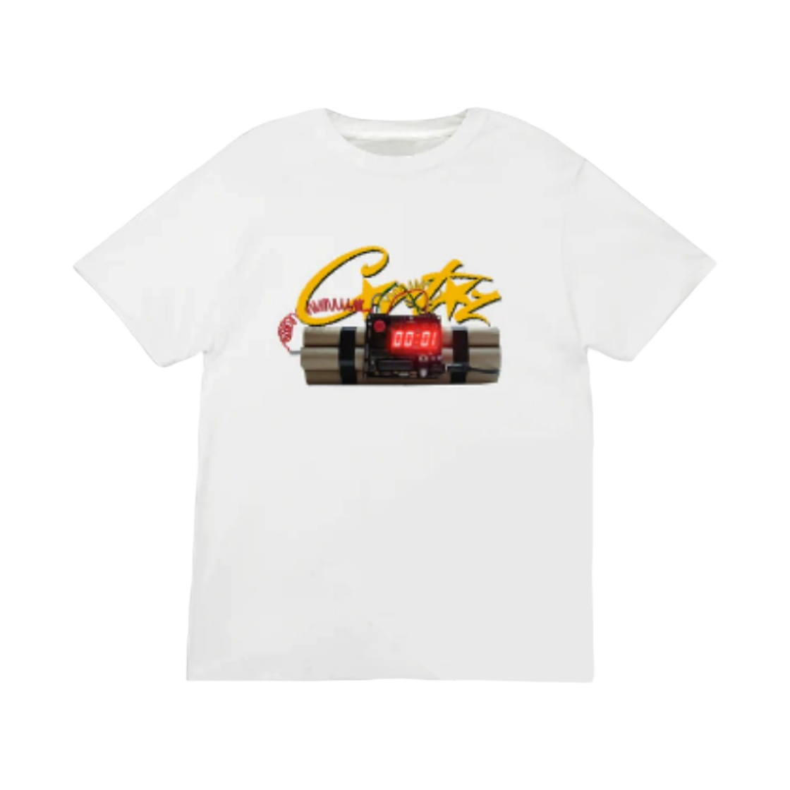 코르테이즈 OG 타임봄 티셔츠 화이트(Corteiz OG Timebomb T-Shirt White) - 1