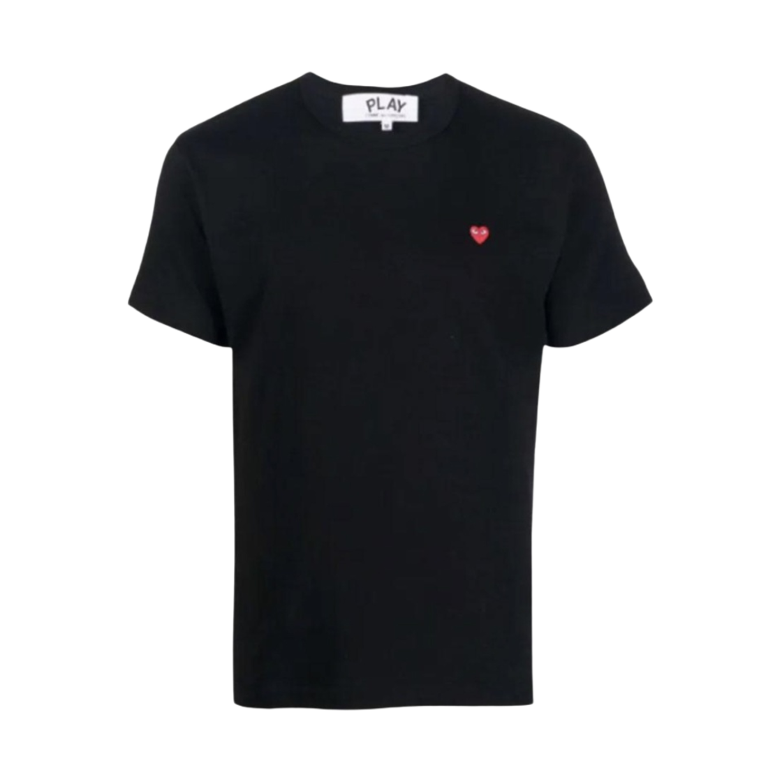 플레이 꼼데가르송 플레이 스몰 레드 하트 티셔츠 블랙(Play Comme des Garcons Play Small Red Heart T-Shirt Black) - 1