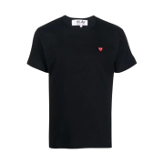 Play Comme des Garcons Play Small Red Heart T-Shirt Black