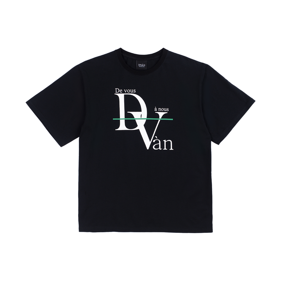 드반 베이직 로고 티셔츠 블랙(DVAN Basic Logo T-Shirt Black)
