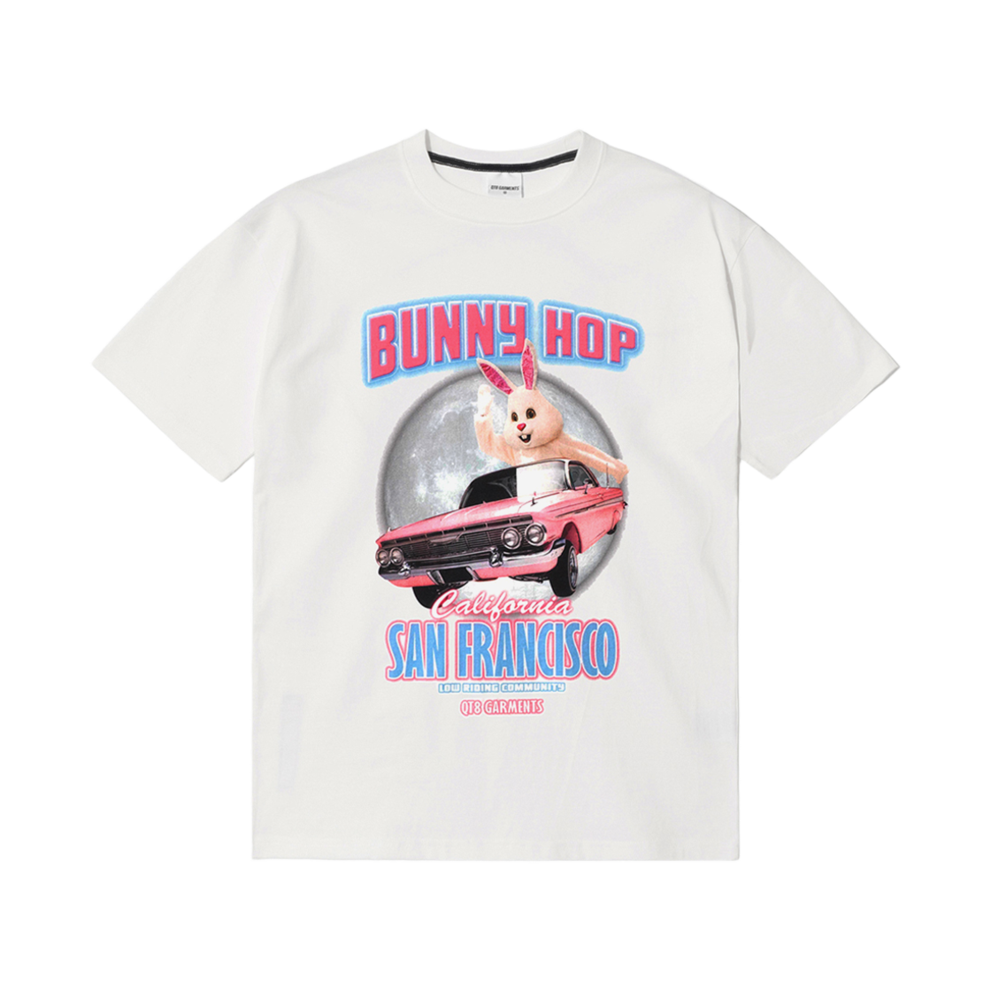 큐티에잇 가먼츠 버니 홉 티 아이보리(QT8 GARMENTS Bunny Hop Tee Ivory)