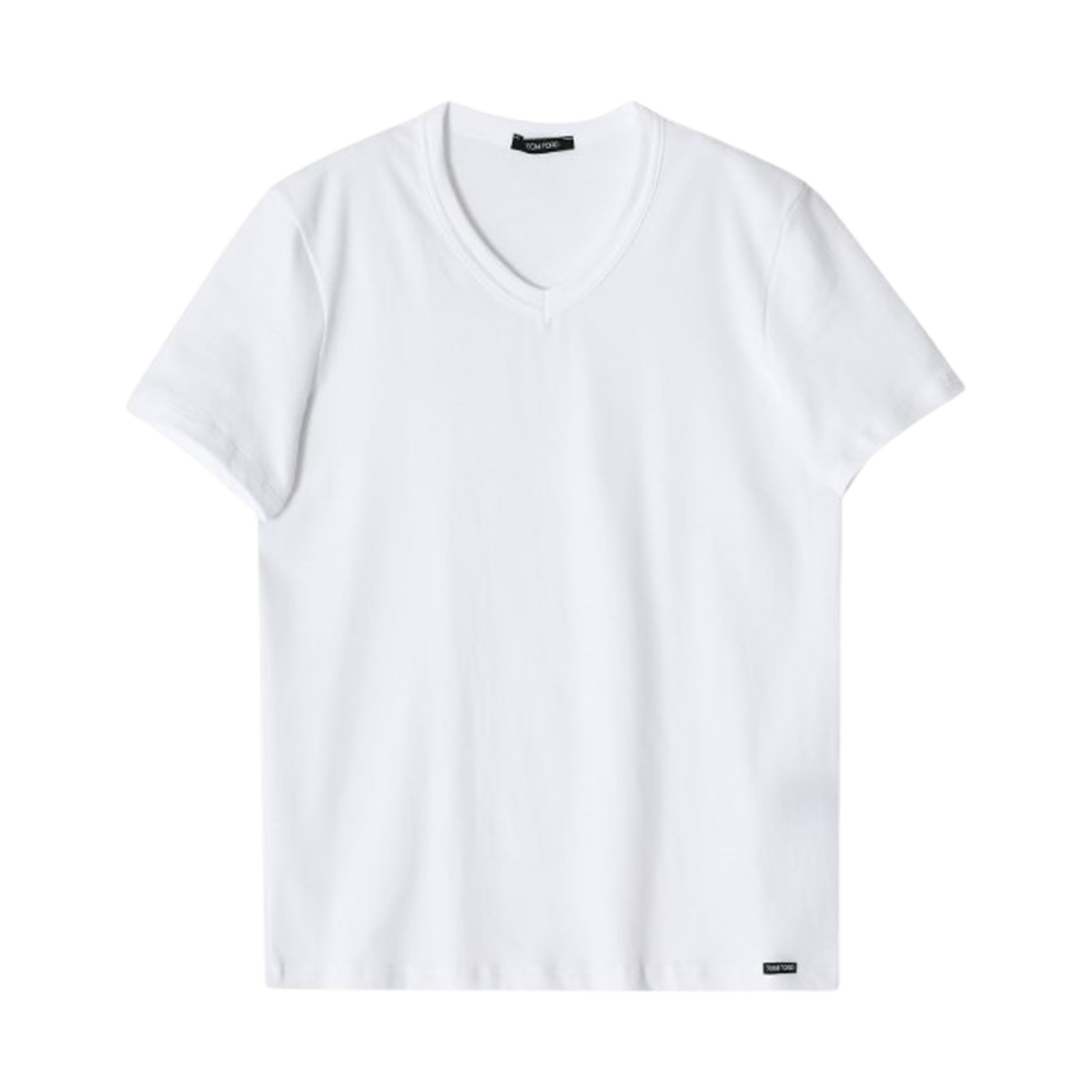 T4M09-1040-100 Tom Ford Cotton V-Neck Underwear T-Shirt White