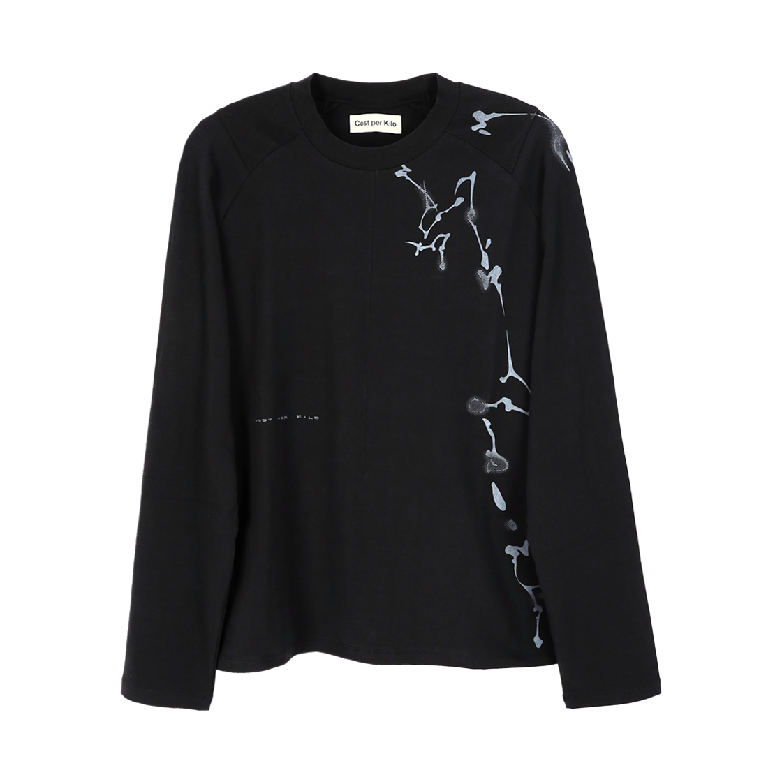 코스트퍼킬로 스플레터 롱슬리브 티셔츠 블랙