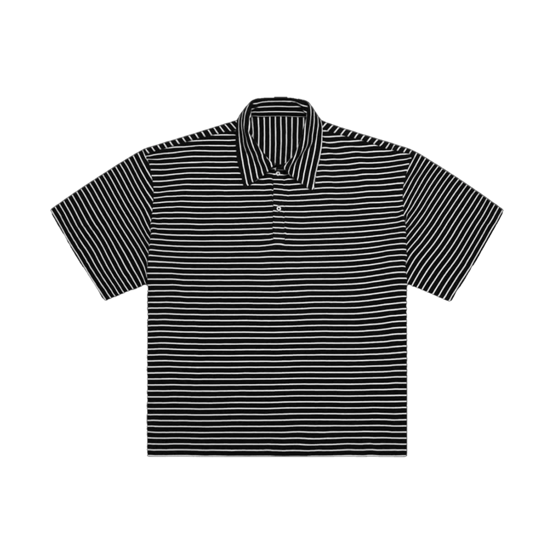 카미엔 스트라이프 폴로 셔츠 블랙(Kamien Stripe Polo Shirts Black)