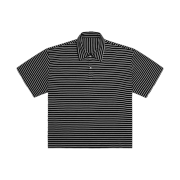 Kamien Stripe Polo Shirts Black