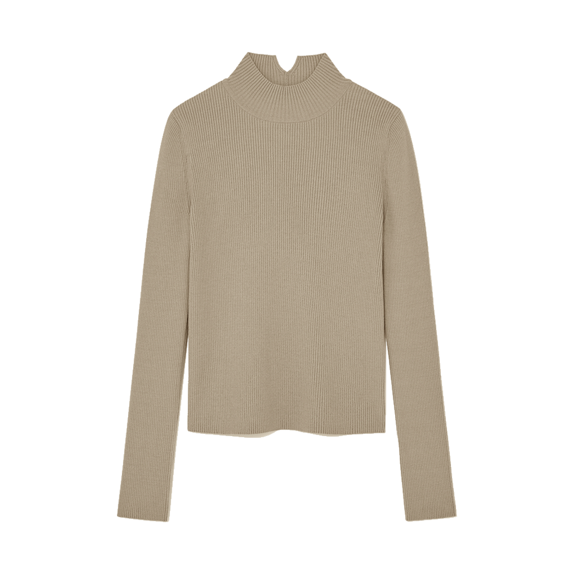 P0000EMB Kindersalmon Women Turtleneck Sand Beige
