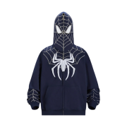 Kakazzy Full Zip Hoodie Spider Man Dark Blue