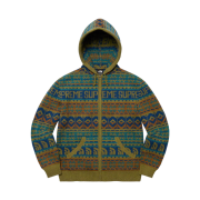 Supreme x The North Face Zip Up Hooded Sweater Olive - 22FW