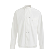 H&M x Mugler Double Breasted Poplin Shirt White